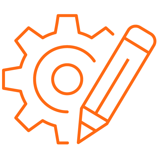 Gear icon representing efficient tool integration